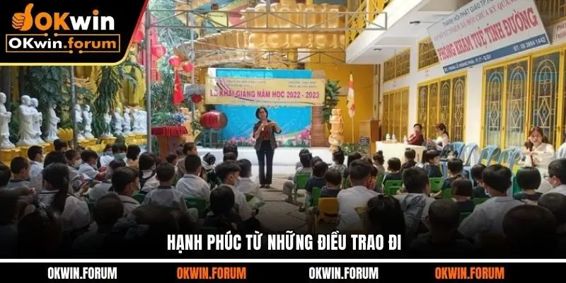 Hạnh phúc từ những điều trao đi